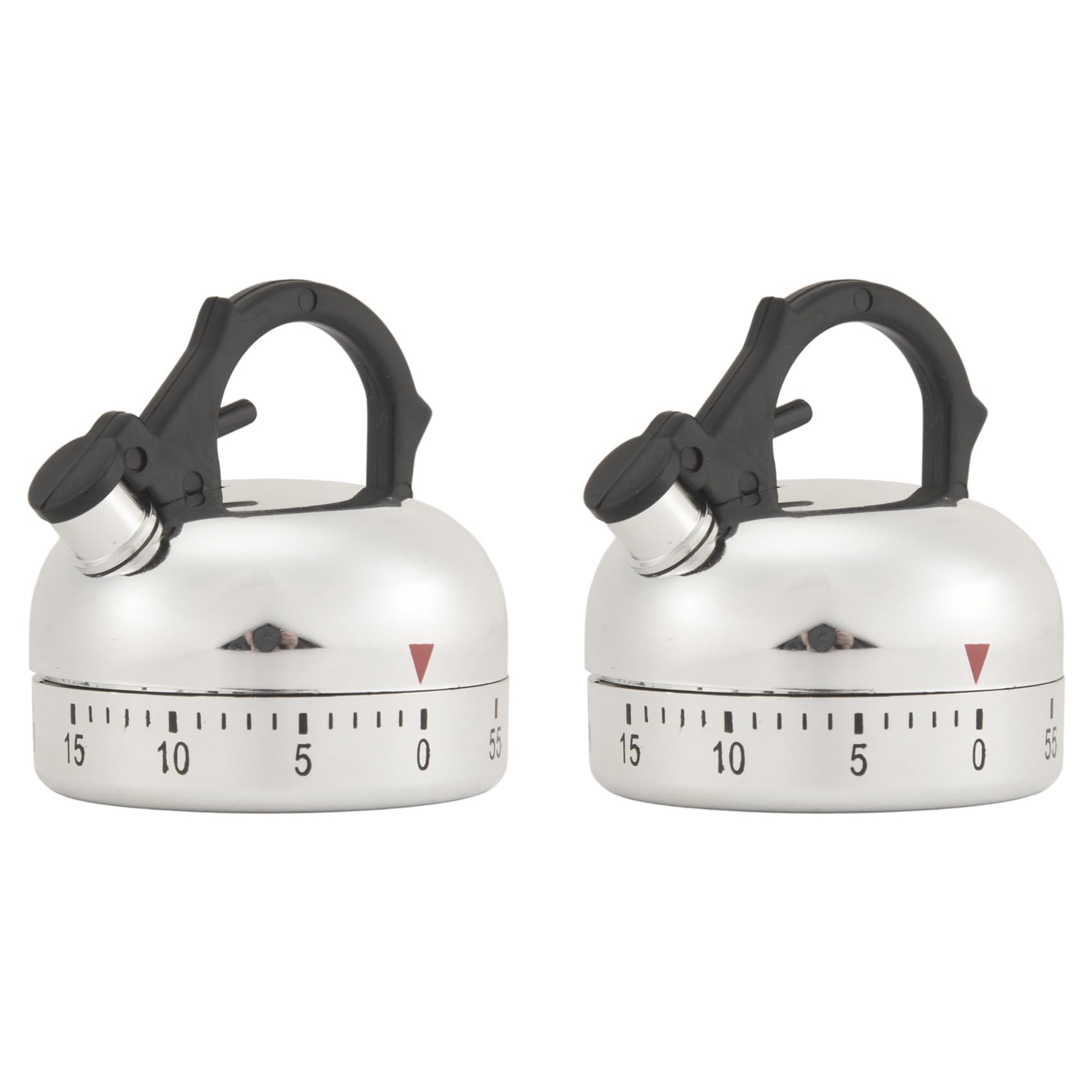 Hndhbfgrt 2X 60 Minute Counting Teapot Shaped Kitchen Cooking Alarm Clock Timer Mechanical