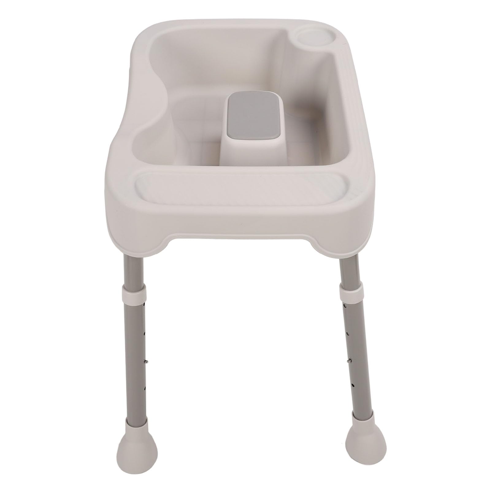 Haarwaschbecken, Tragbare Shampoo-Schüssel, Shampoo-Becken, Ergonomische Kopfstütze, Höhenverstellbar, mit Schlauch für den Salon zu Hause (GRAY)