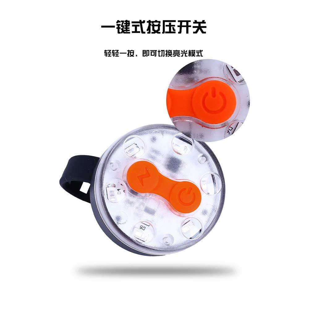 Luz Trasera para Ciclismo Nocturno, luz de Advertencia para Bicicleta de montaña y Carretera, luz para Mochila con Carga USB, Accesorios para Bicicleta
