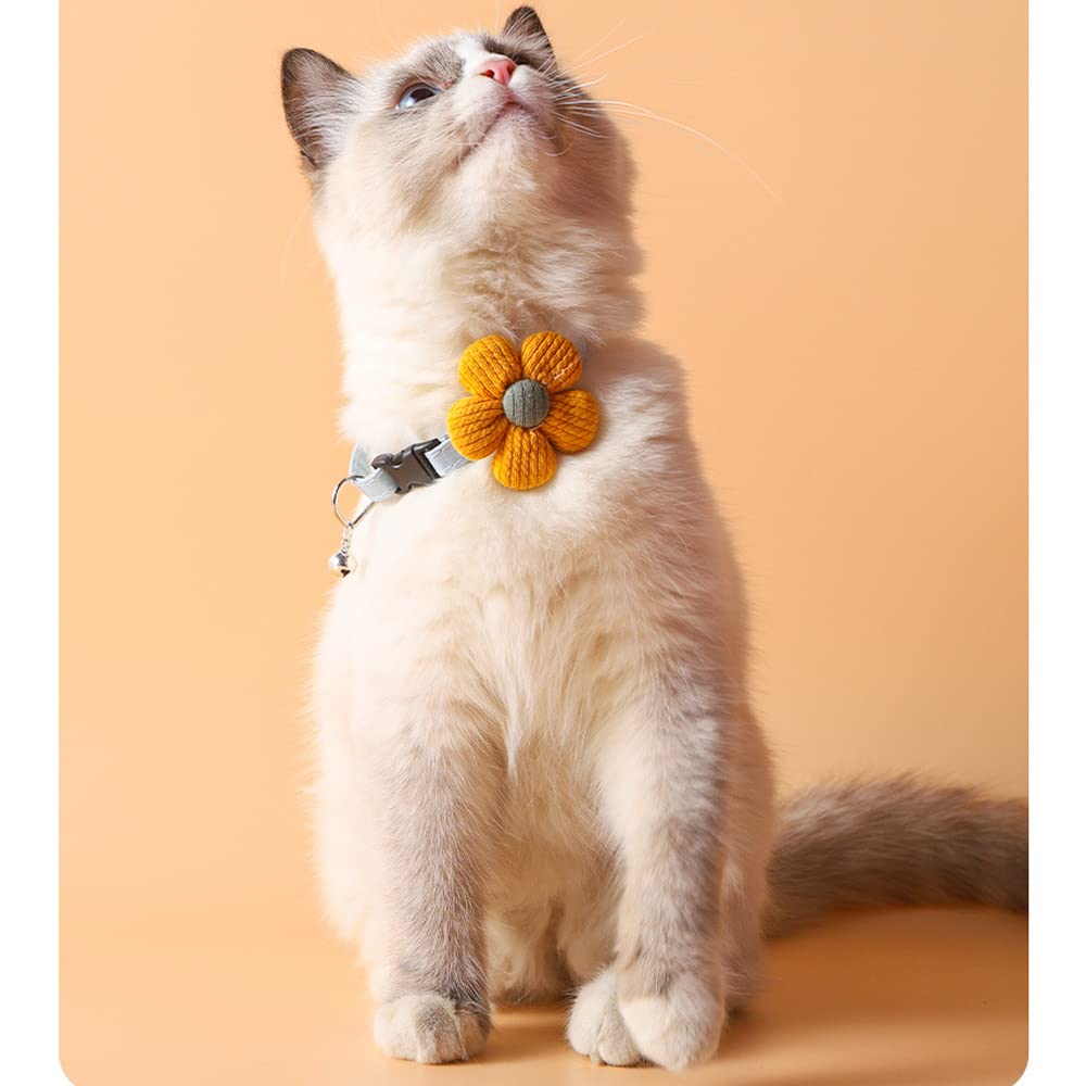 オレンジフラワー(②)わんちゃん猫ちゃん用首輪