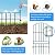 Adavin Animal Barrier Garden Fence,10 Pack Green 12''L x 25" H no dig Fence, Underground dig Protection for Dog Rabbits Rustproof Metal Wire Panel Border, 10 ft Ground Stakes for Outdoor Patio