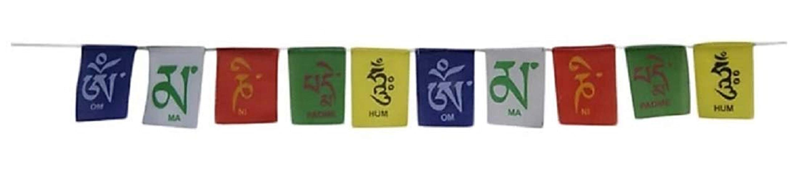 LOVE KART Tibetian/Tibetan Buddhist Prayer Flags for Car/Home Hanging Statue Religious Idol - 40 INCH (Approx)-image-4