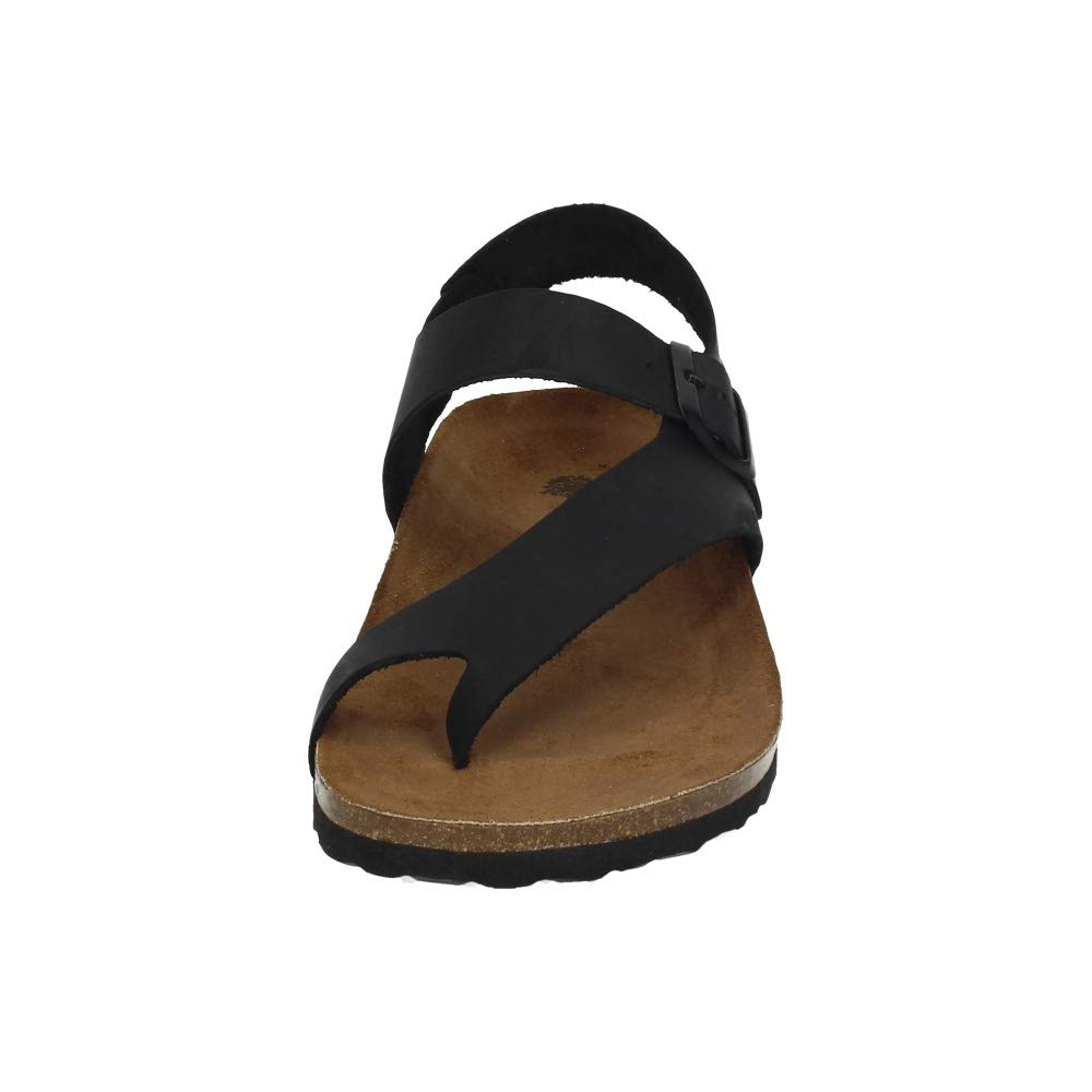 Made IN Spain 9512 CÓMODAS DE INTERBIOS Hombre Sandalias Negro