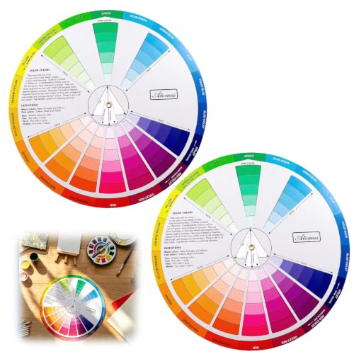 Image of 2 Pcs Color Wheel Set, Art Makeup Mixing Guide New