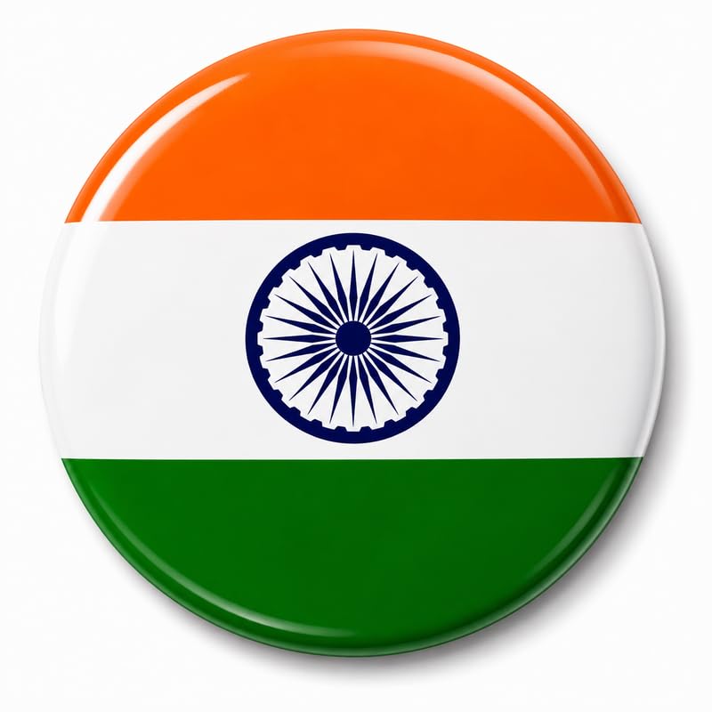 Tiranga Round Badge – Indian National Flag Pin Badge for Independence Day-picture-21