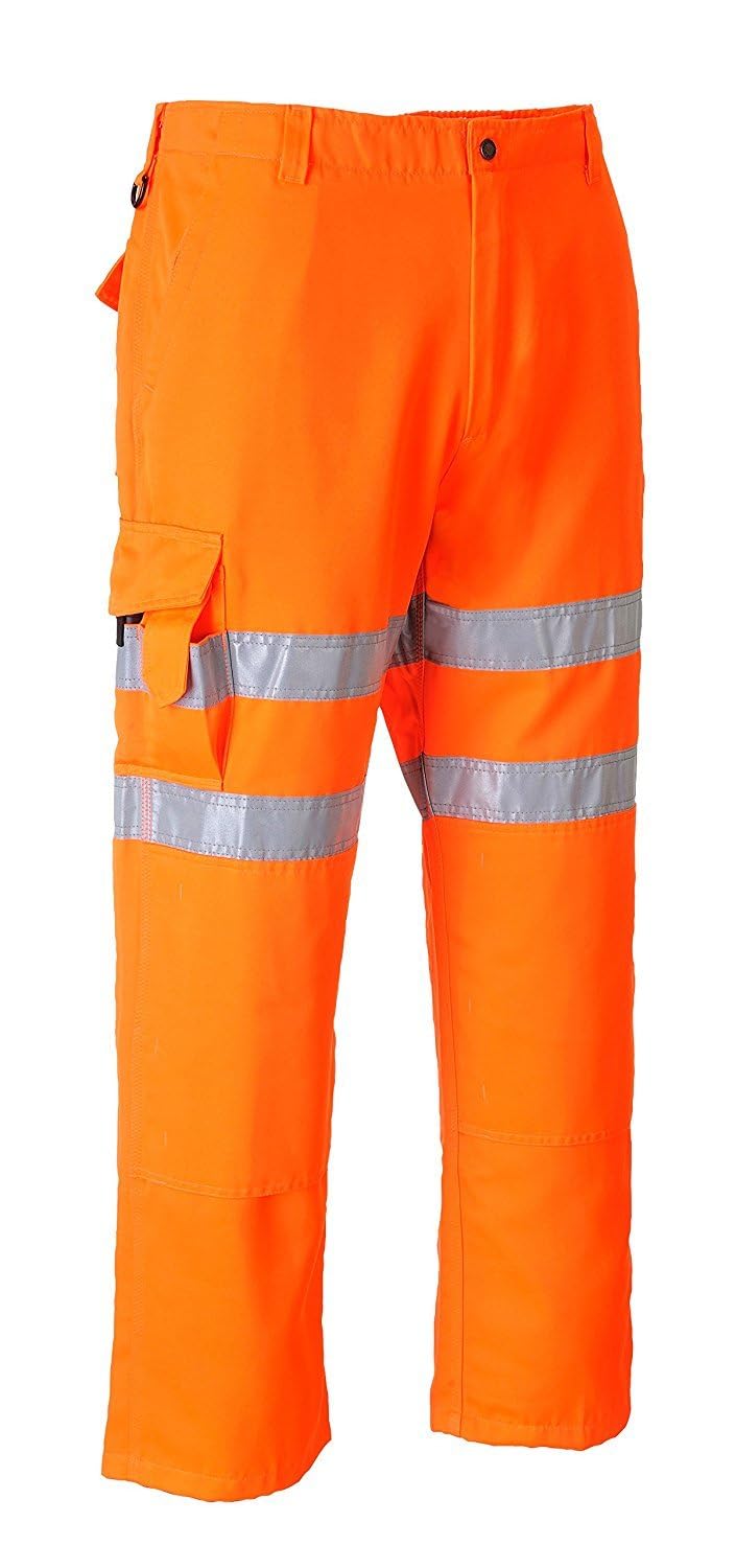 Portwest Orange Rail Combat Trousers