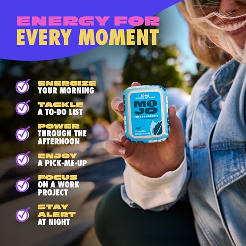 Image of MOJO Energy Pouches Mint Flavor, 50 mg per Caffeine Pouch, 15 Pouches, Single Pack