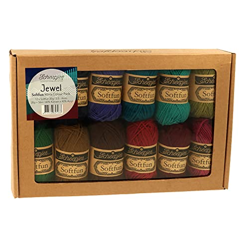 Image of Scheepjes Softfun Color Pack 12 x 20 g - Jewel