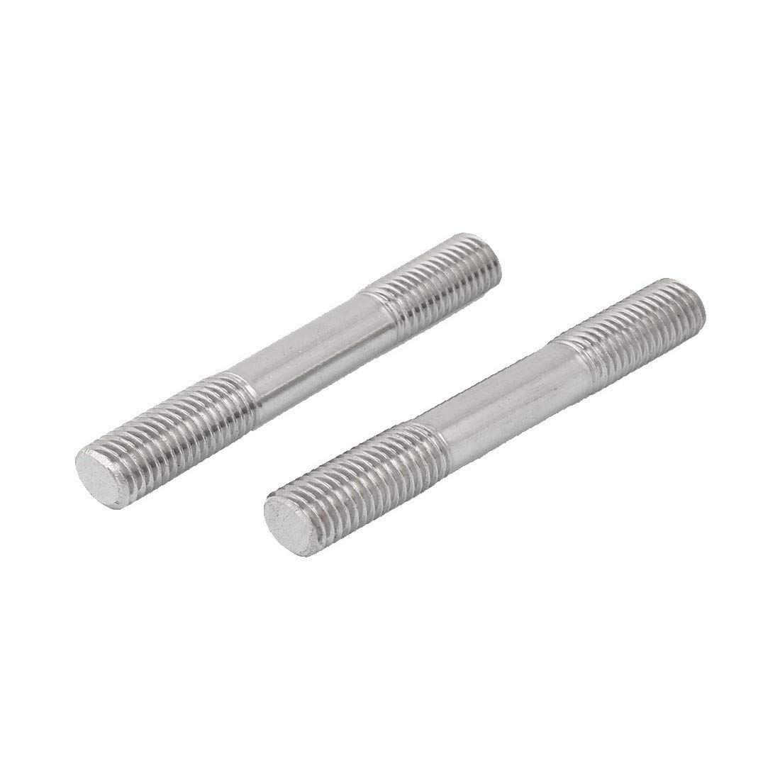 New Lon0167 304 Acero Destacados Inoxidable Doble Rosca eficacia confiable de Extremo Ajustable Apretón de Barra de Empuje M12x55mm 20 unids(id:05c a7 59 d47)