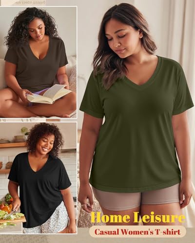 Image of Neer 3 Pack Plus Size Women's T-Shirts