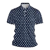 Funktionsshirt für Herren mit atmungsaktivem Komfort feuchtigkeitsableitender Technologie perfekt für sportliche Aktivitäten wie Tennis sowie den geschäftlichen freizeitlichen Alltag (Other, L)