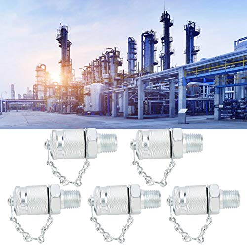 Image of Hydraulic Test Coupling Adapter Kit High Pressure with Sealing Thread for Hose Fitting Oil Measuring Tool(NPT1 /4)