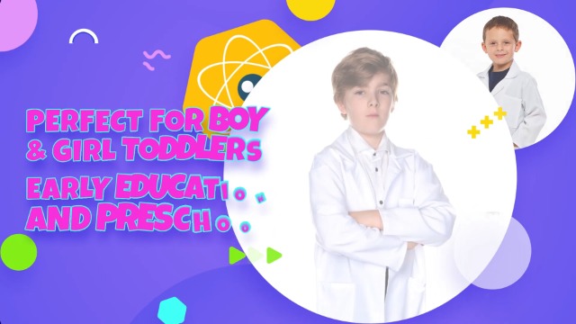 Bata de laboratorio para niños talla 4-5 años miniatura 7