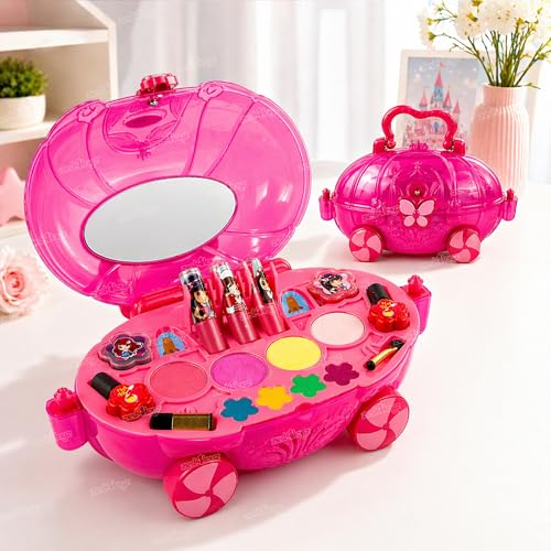 Image of Zest 4 Toyz Makeup Kit Set for Kids Makeup Kit for Girls Beauty Set for Girls Gift Items Birthday Pretend Play Toys for Kids Age 5 Years - (Pink)