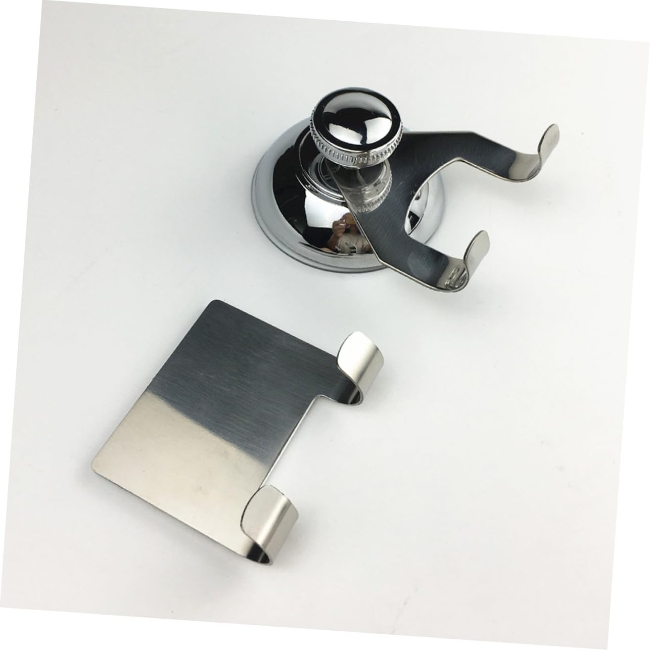 3 Piezas Limpiacristales de Acero Inoxidable para Ducha con Ventosa y Ganchos Raspador Resistente para Mamparas y Azulejos Herramienta de Limpieza para Baño Mango Equilibrado