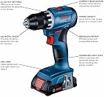 BOSCH GSR18V-400B12 18V Compact sans brosse 1/2 po. Kit d'entraînement avec (1) 2 Batterie standard Ah