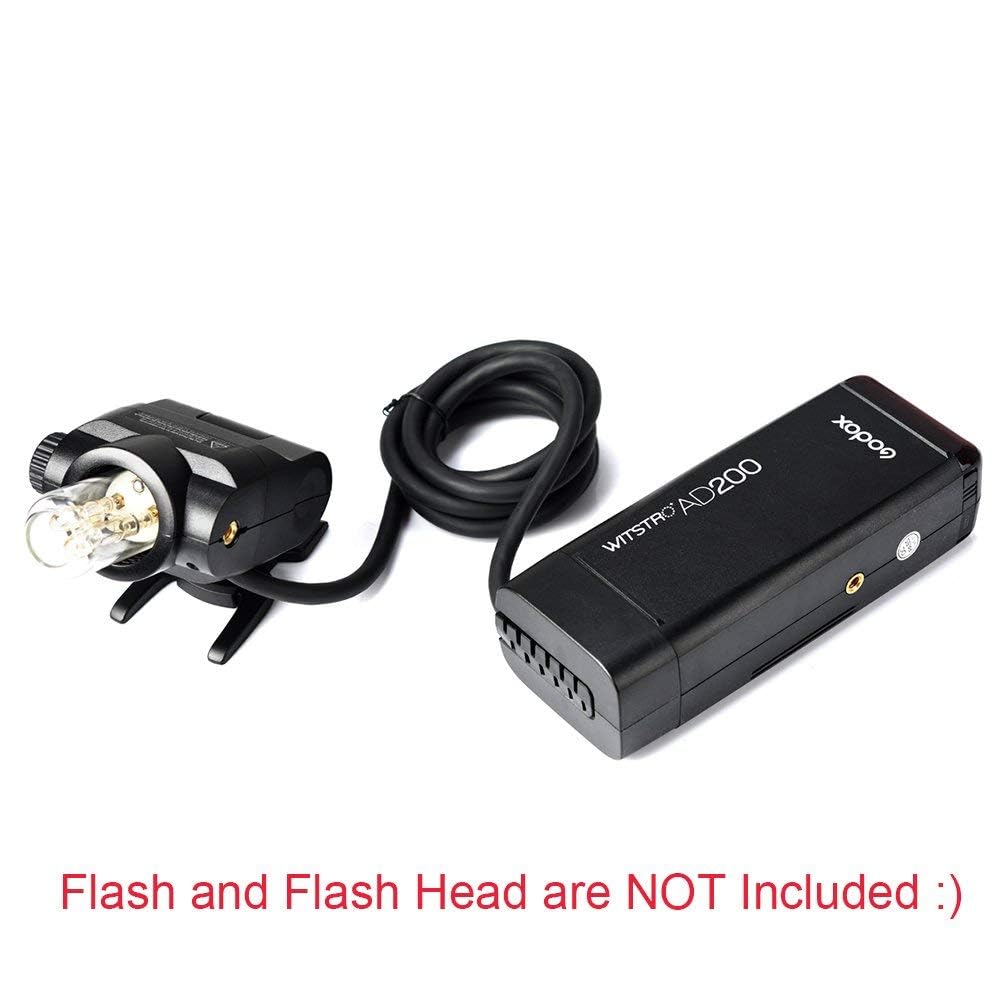 Godox EC200 200W Cabezal de Flash de Extensión con Xable de 2m AD200 AD200 Pro Speedlite