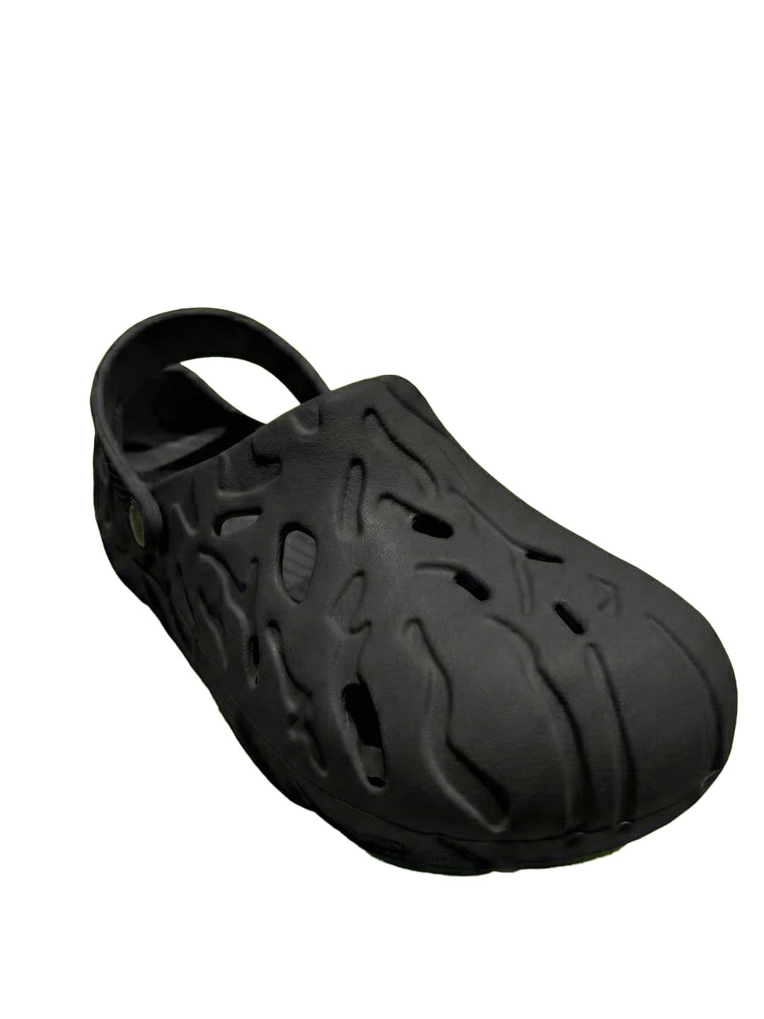 bigbanana Men Lightweight Black Solid Crocs with Adjustble Back Strap-picture-24