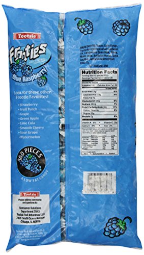 Frooties 360 Piece Bag Blue Raspberry (Net Wt. 38.8oz.)