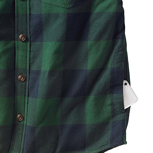Legendary Whitetails Men's Woodsman Quilted Shi   rt Jacket Evergreen PlaidEvergreen Plaid XX-Large