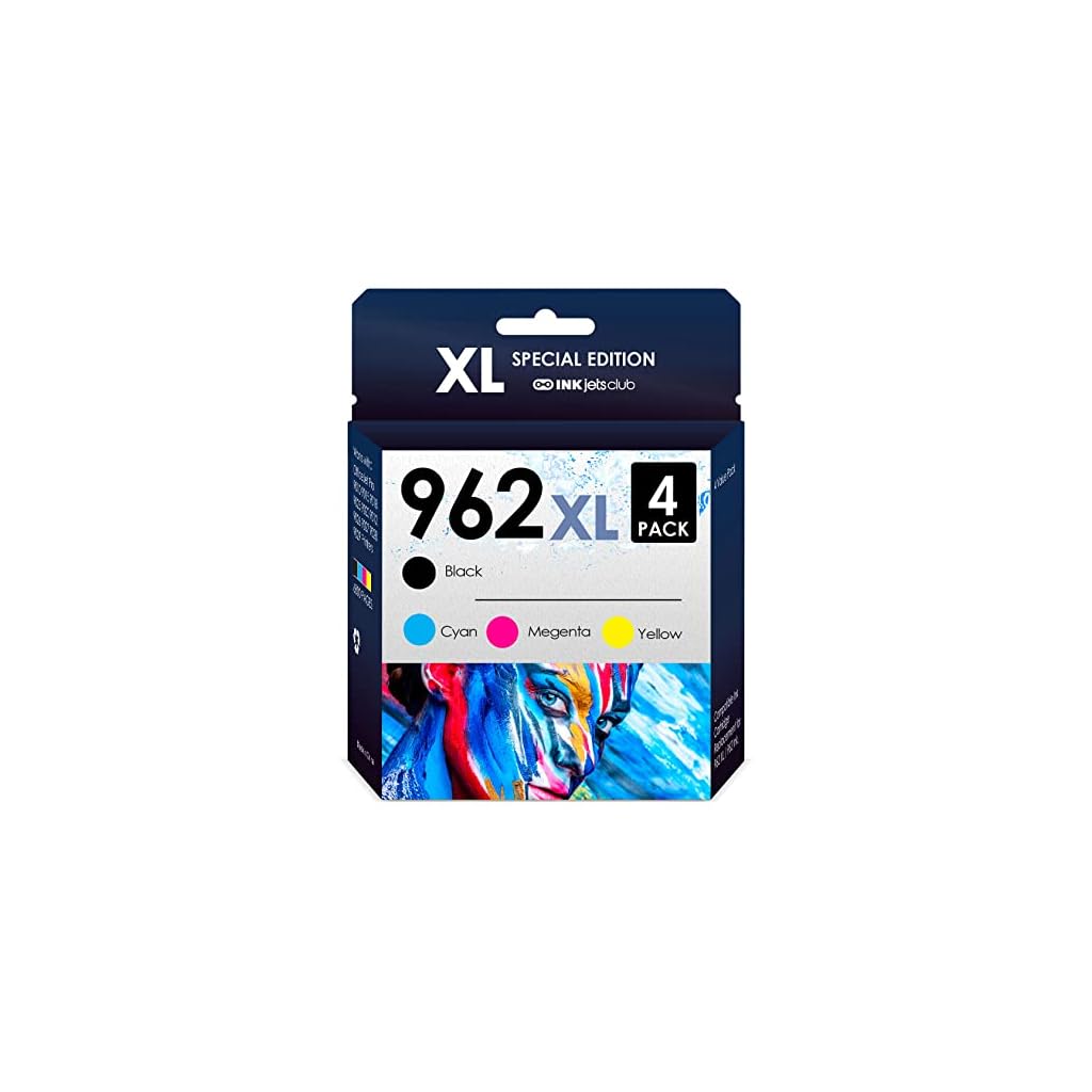 AMAZINK-Compatible-Replacement-Ink-Cartridge-for-HP-962XL-Ink-Works-with-HP-OfficeJet-Pro-9015-9025-9010-9018-9020-9022-Printers-4-Pack-Black-Cyan-Magenta-Yellow