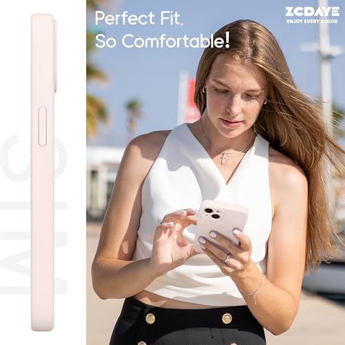 Coque iPhone 14 silicone rose idéale pour protéger votre téléphone au bureau - 5