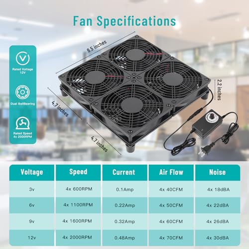 Laptop Cooling Stand with Fans