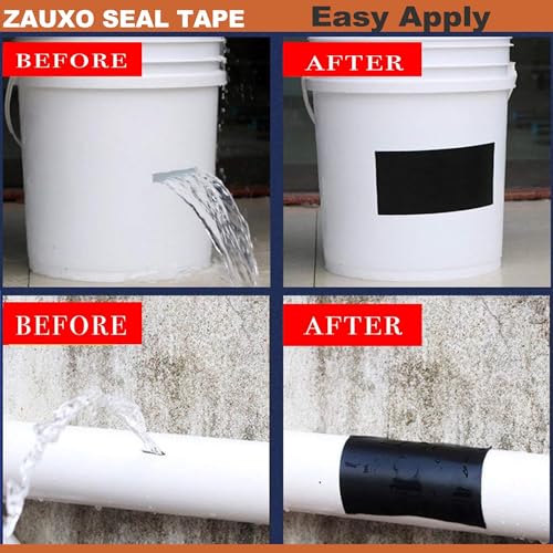 Image of 4inX10ft Rubberized Seal Patch Tape - Waterproof Tape Seal and Patch Leaks for Home RV Roof Plumbing and Pool Repairs, Underwater, Indoor Outdoor