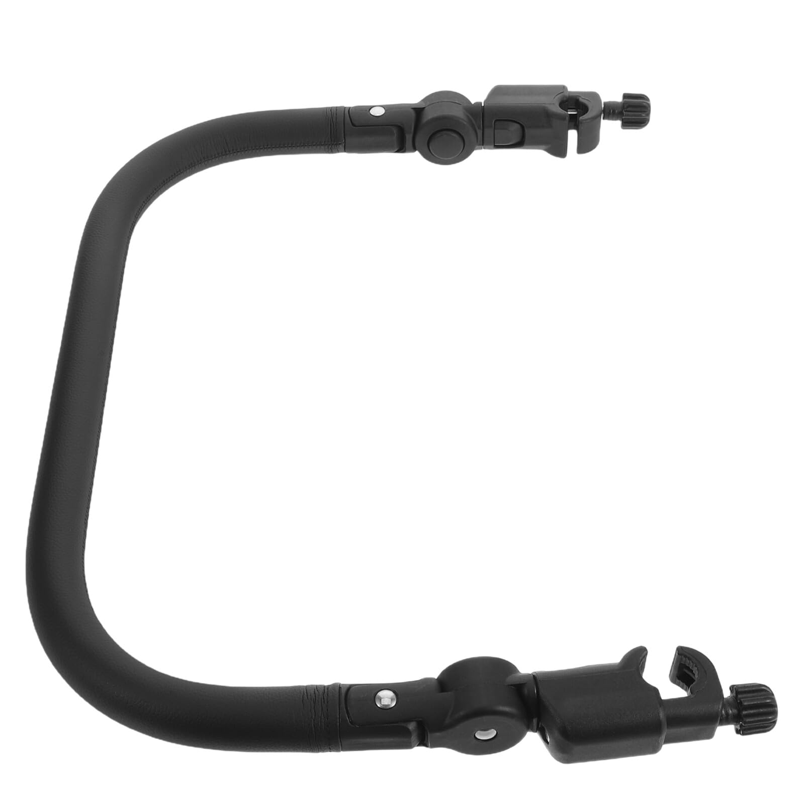 GARVALON Bracciolo per Passeggino in Pu Nero, Accessorio Sostitutivo Sicuro Impugnatura Antiscivolo, Design Moderno per Passeggiate e Uscite Ragazzo Ragazza