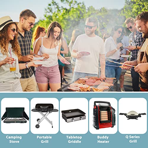 SHINESTAR-1lb-to-20lb-Propane-Adapter-with-Durable-Braided-Hose-Compatible-with-Coleman-Camping-Stove-Weber-Q-Grill-and-More-Portable-Appliances-5-Foot