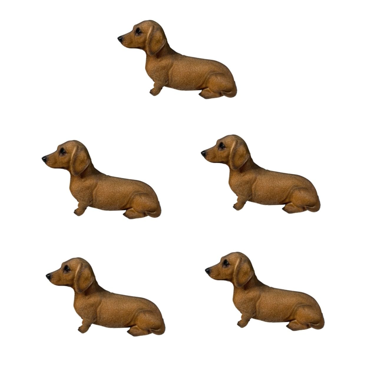 Toyvian 5 Figurka Realistyczny Model z Żywicy Dekoracyjny Element Do Ogrodu Idealny Ozdoba