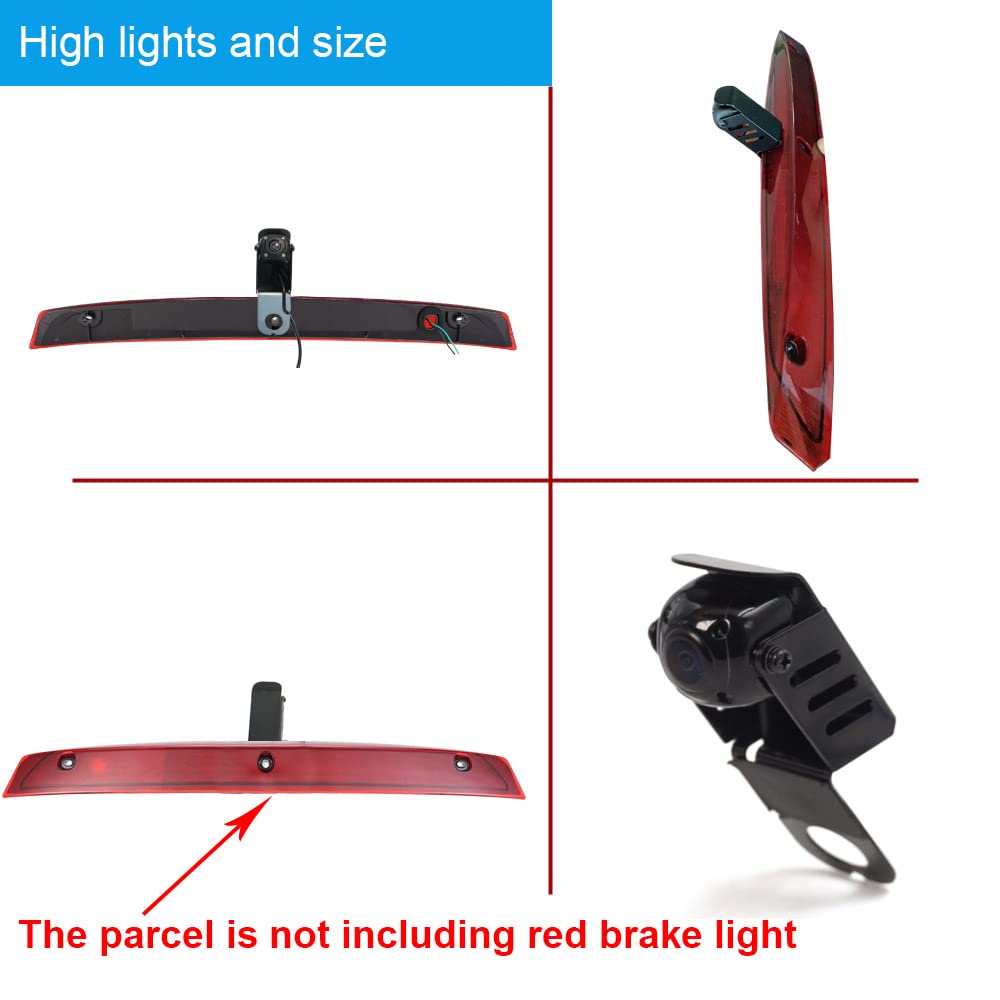Auto Terza parte superiore del tetto Telecamera di retromarcia luce freno posteriore, sostituzione per Mercedes Benz viano Vito W639 V6 van 3 Bremslicht/luce freno 2003-2014 terza luce freno
