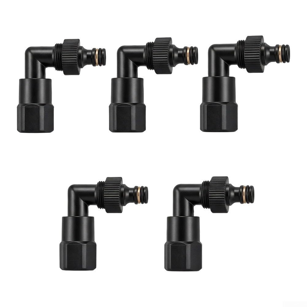 Conector Codo Manguera Jardín ABS 6cm Sin Herramientas(suit)