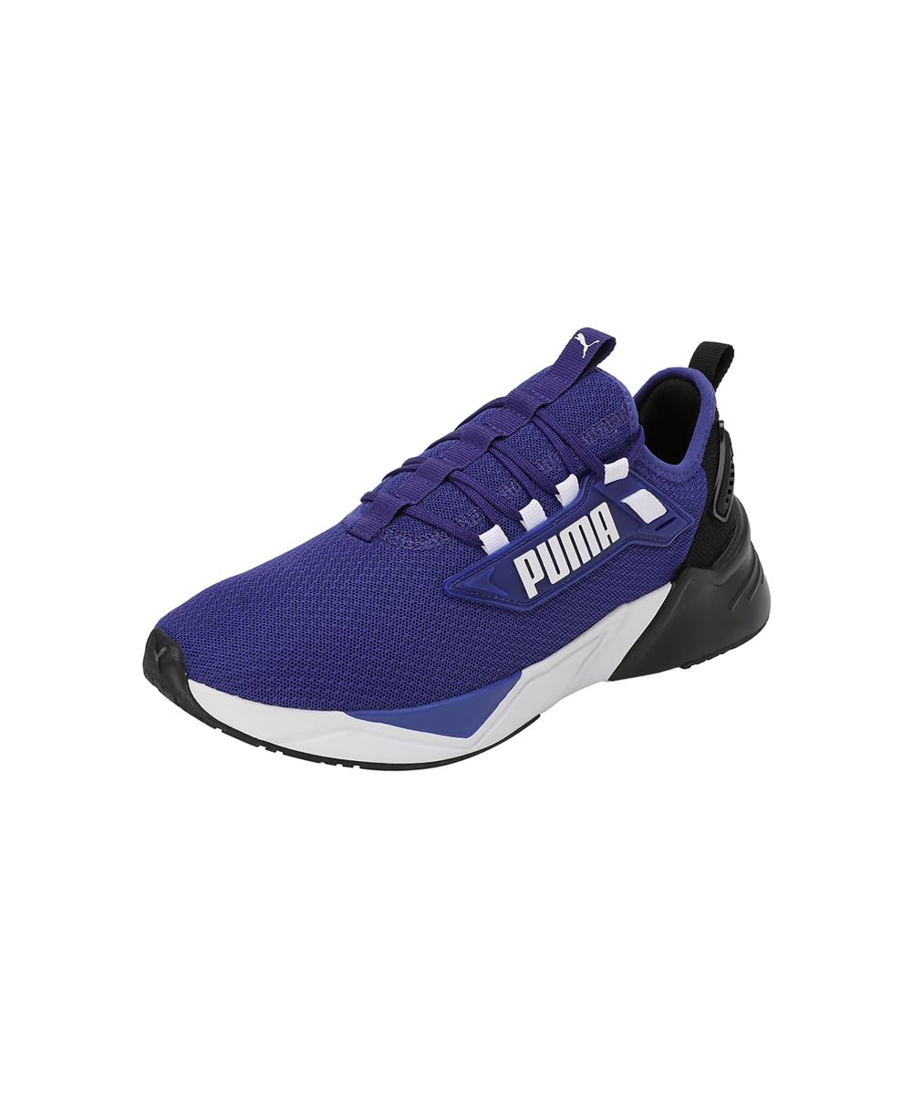 Puma Unisex-Adult Retaliate 3 Black-Lapis Lazuli-White Running Shoe - 10 UK (37947813)