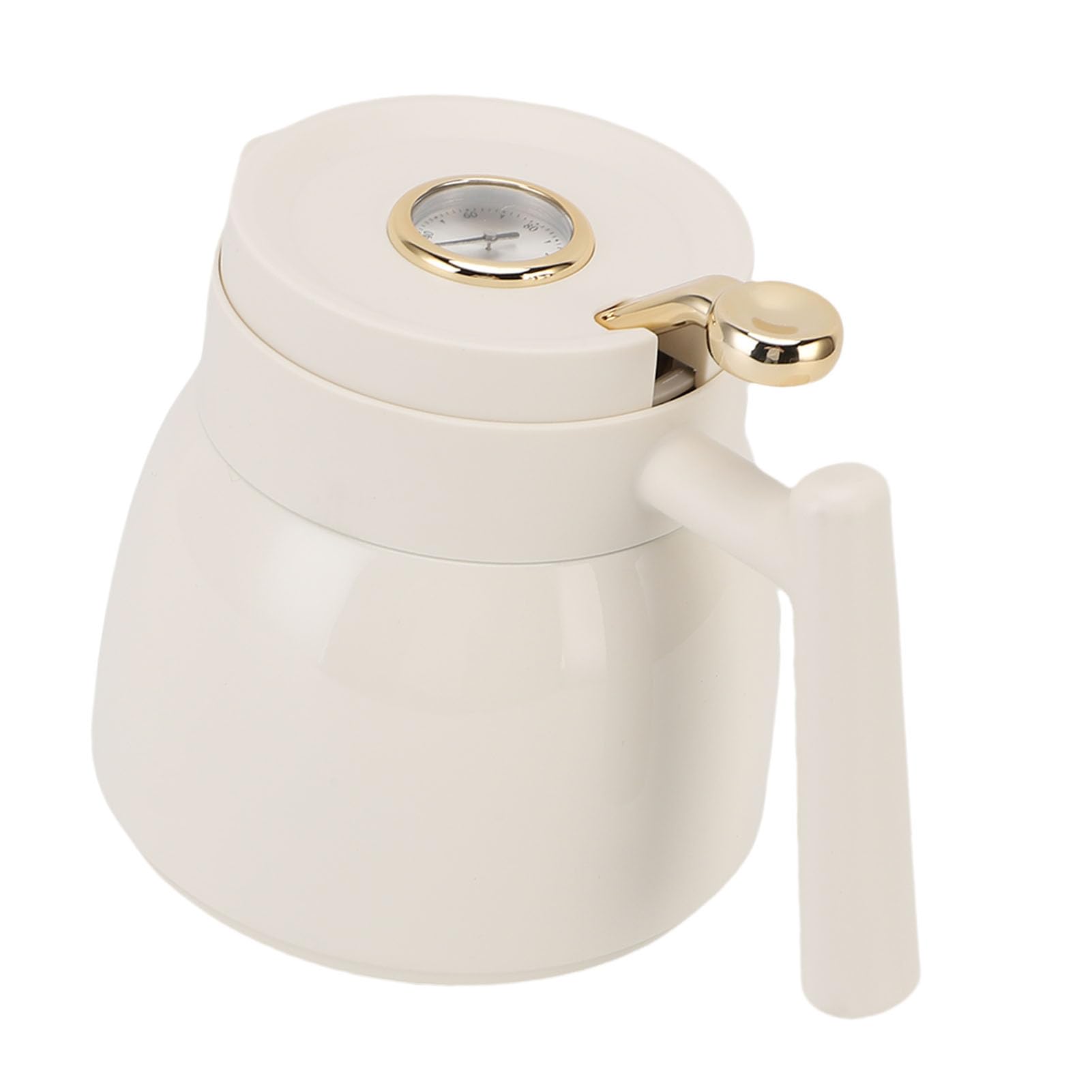 BRRNOO Teiera Termica 880ml con Display Meccanico della Temperatura, per