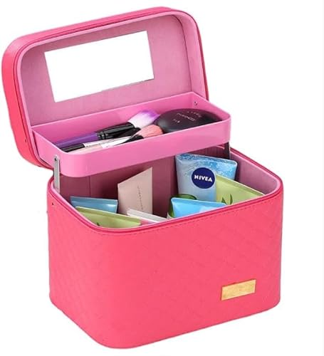 Rutexc化粧ポーチ、大容量、小物収納、鏡付き