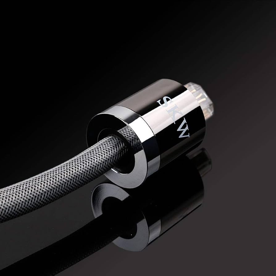 Amazon | SKW EnthusiastデュアルBraied Hi - Fi電源コード