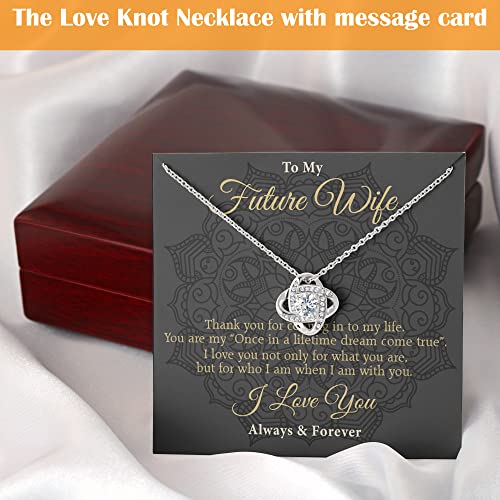 Generic Fiance Gift For Her, Fiance Birthday Gift For Her, Gift To Fiance On Engagement, Future Wife Necklace Gift For Valentine's, Birthday, Anniversary #TOP2