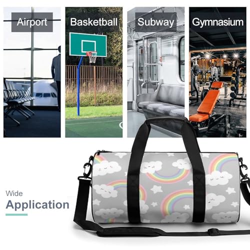 Sac week-end nuages gris résistant pour simplifier vos bagages cabine - 3