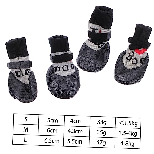 Happyyami 4stücke rutschfeste Hundesocken Aus Wolle Pfotenfreundlich Für Drinnen Und Draußen Idealer Schutz Für Hunde Perfektes Für Tierbesitzer Love