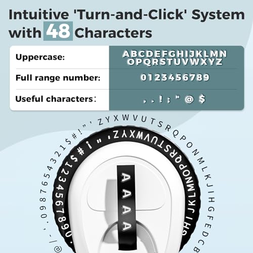 image for Vixic Embossing Label Maker, Vintage Embossed Label Makers, Old School