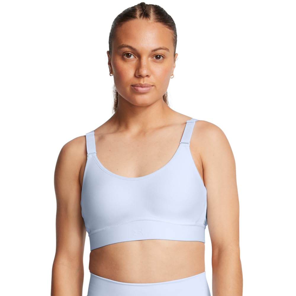Under Armour Women's Infinity Mid Impact Sports Bra, (464) Nimbus Blue / / Nimbus Blue, (X-Large) D/DD