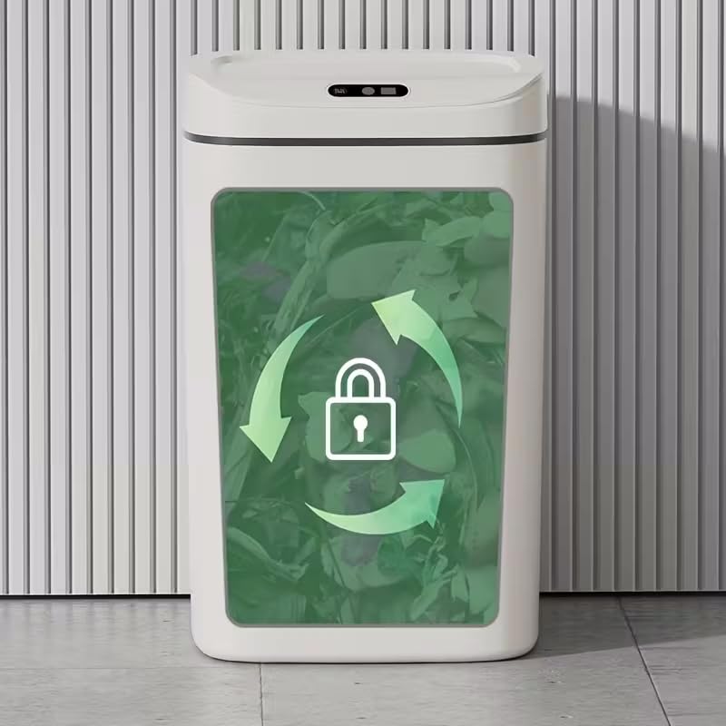 Smart Touchless Trash Can with Motion Sensor, Automatic Lid, Multi-Size Garbage Bin for Home & Office (12 Liters)