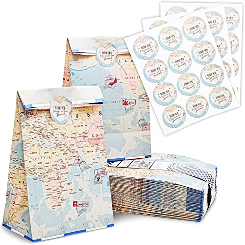 BLUE PANDA 36 Pack Travel Favor Bags