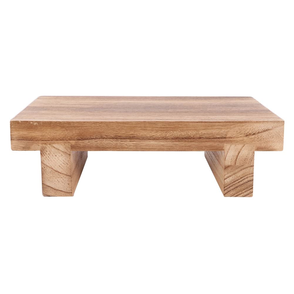Sgabello In Legno Per Adulti E Bambini, Sgabello Da Letto Per Letti Alti, Cucina, Bagno, Soggiorno, Poggiapiedi, Colore Del Legno
