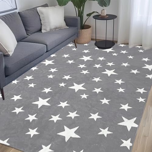 Tapete USTIDE Little Stars 5x7 Pies Gris miniatura 2