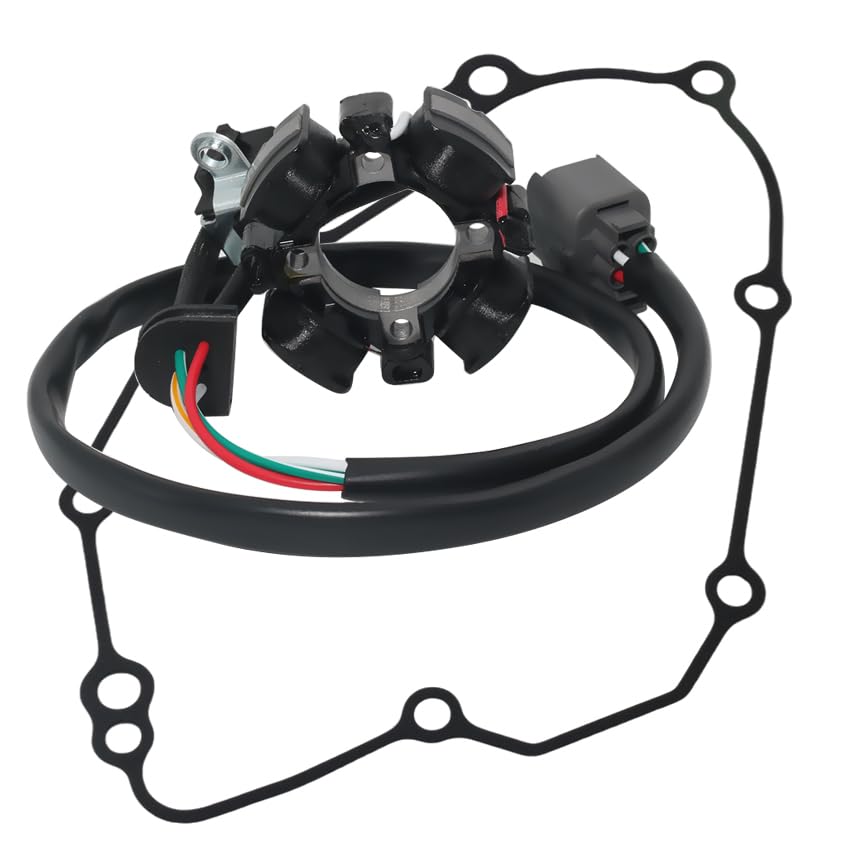 Stator Coil Rectifier Stator Gasket for Kawasaki 2006 KX450F KX450D6F,2007 KX450F KX450D7F,2008 KX450F KX450D8F Stator Coil Rectifier Stator Gasket Stator Coil 21003-0035 Stator Gasket 11061-0084