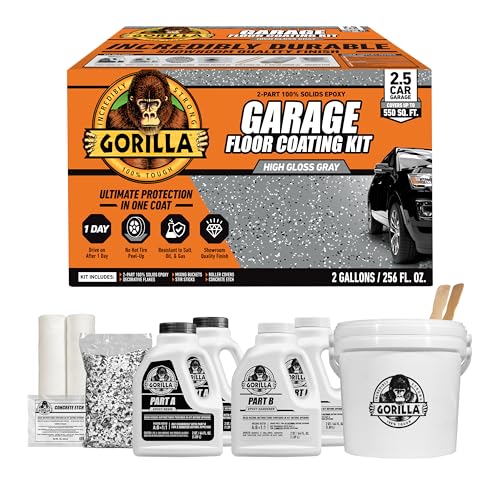 Gorilla Epoxy Garage Floor Coating 2.5-Car Kit