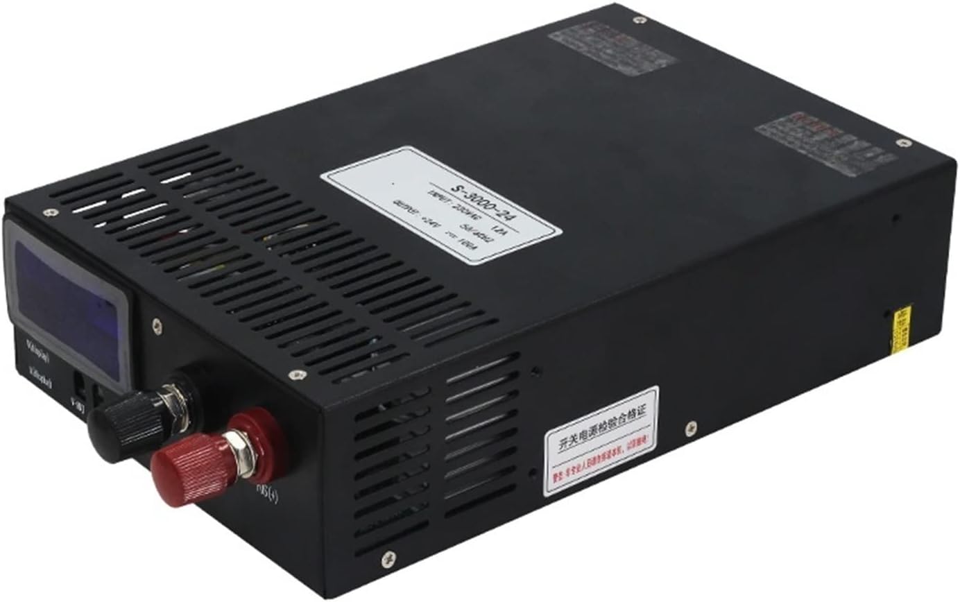 Universal Switching Power Supply, 2500W High-Power Switching Power Supply Adjustable Led Dispaly Power Supply Current Stabilizer Voltage Regulator(24V)