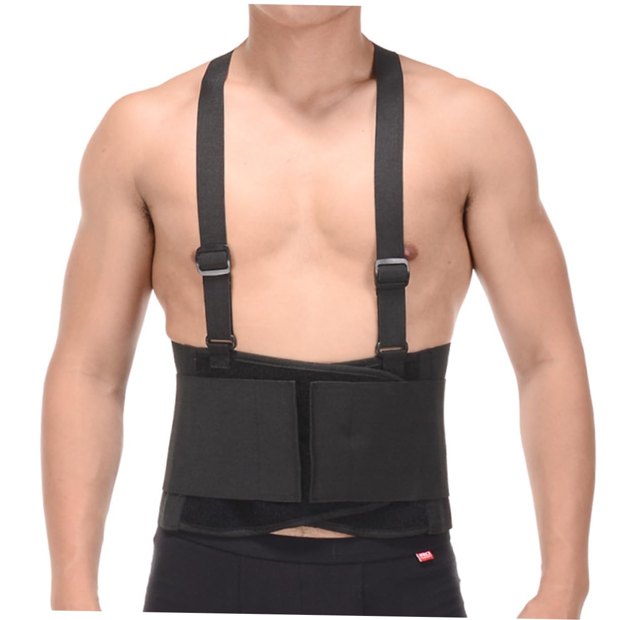 Beavorty Protective Lumbar Brace Breathable Back Support Belt Adjustable Waist Support Strap for Lower Back for Men Women